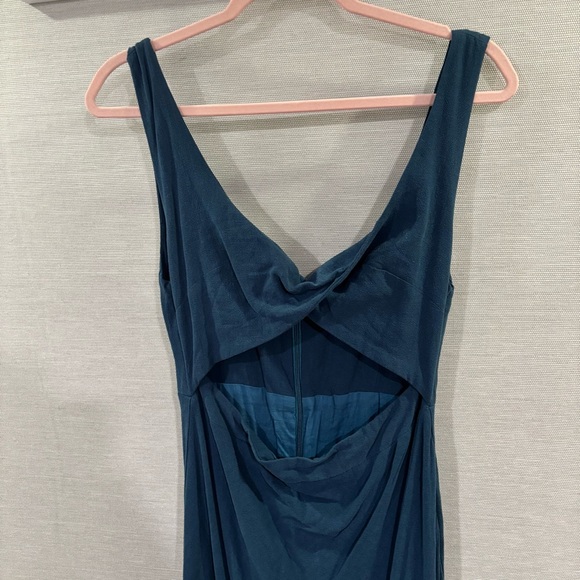 Petal & Pup Teal Midi Dress - Picture 5 of 8